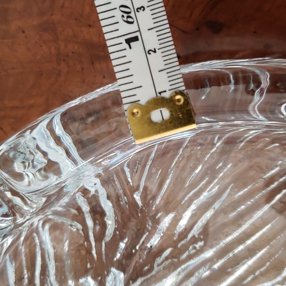 ❤ VINTAGE | Gigantic Mid-Century Modern Heavy Glacial Ashtray Art Glass - Picture 11 of 14